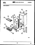 CABINET PARTS Diagram and Parts List for UL2075ECW1  Frigidaire Freezer