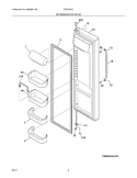 REFRIGERATOR DOOR Diagram and Parts List for CRSH267LB3  Frigidaire Refrigerator
