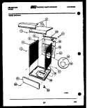 CABINET PARTS Diagram and Parts List for DEC310A3W  Kelvinator Dryer