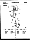MOTOR AND DRIVE PARTS Diagram and Parts List for TCU3D5  Frigidaire Trash Compactor
