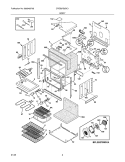 BODY Diagram and Parts List for CPEB27S9DC1  Frigidaire Wall Oven