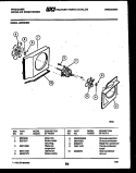 AIR HANDLING PARTS Diagram and Parts List for A08ME2E4  Frigidaire Air Conditioner