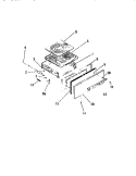BROILER DRAWER, PANELS Diagram and Parts List for G24CL0  Frigidaire Range