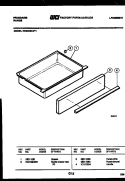 DRAWER PARTS Diagram and Parts List for REG38BLW1  Frigidaire Range