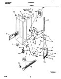 CABINET Diagram and Parts List for FRS22ZGGD4  Frigidaire Refrigerator