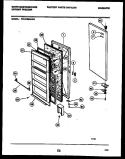 DOOR PARTS Diagram and Parts List for WFU12M3AW0  Frigidaire Freezer