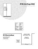 COVER Diagram and Parts List for XGHS2645KF1  Frigidaire Refrigerator