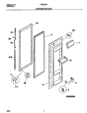 REFRIGERATOR DOOR Diagram and Parts List for FRS24ZRHB4  Frigidaire Refrigerator