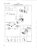 RECOMMENDED SPARE PARTS Diagram and Parts List for LRA087AT70  Frigidaire Air Conditioner
