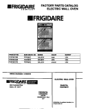 COVER Diagram and Parts List for FEB798CCSB  Frigidaire Wall Oven