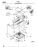 LOWER CABINET / TOP Diagram and Parts List for MLXG62REW0  Frigidaire Washer Dryer Combo