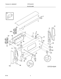BACKGUARD Diagram and Parts List for CFEF2425LWA  Frigidaire Range