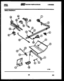 BURNER, MANIFOLD AND GAS CONTROL Diagram and Parts List for 37IGCDWAN5  Tappan Range