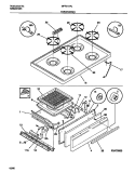 TOP / DRAWER Diagram and Parts List for MPF311PCDA  Tappan Range