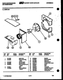 AIR HANDLING PARTS Diagram and Parts List for AS287L2K1  Frigidaire Air Conditioner