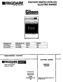 RANGE, ELECTRIC Diagram and Parts List for CEC4S6WXE  Gibson Range
