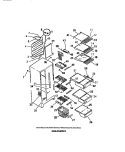 INTERIOR FOOD & FREEZER SHELVES Diagram and Parts List for FPE22VWCF0  Frigidaire Refrigerator