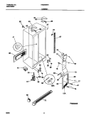 CABINET Diagram and Parts List for TRS20WRHD4  Tappan Refrigerator