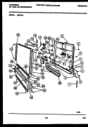 DOOR PARTS Diagram and Parts List for DB700AW1  Frigidaire Dishwasher