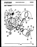 CABINET AND COMPONENT PARTS Diagram and Parts List for WDE546RBW0  Frigidaire Dryer
