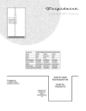 COVER Diagram and Parts List for FRS23KF6EME  Frigidaire Refrigerator