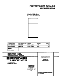 COVER Diagram and Parts List for MRT15CPEW8  Frigidaire Refrigerator