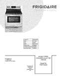 COVER Diagram and Parts List for FGEF3044KFF  Frigidaire Range