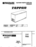 COVER Diagram and Parts List for TFC25M6AW3  Tappan Freezer