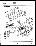 BACKGUARD Diagram and Parts List for REGS38BLL0  Frigidaire Range