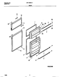 DOOR Diagram and Parts List for MRT18BSCW2  Frigidaire Refrigerator