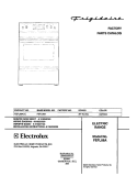 COVER Diagram and Parts List for FEFL88ACC  Frigidaire Range