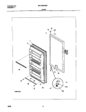 DOOR Diagram and Parts List for MFU12M2GW0  Frigidaire Freezer