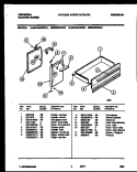 DOOR AND DRAWER PARTS Diagram and Parts List for MEF402WBW1  Frigidaire Range