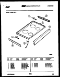 COOKTOP PARTS Diagram and Parts List for 77-4957-32-09  Tappan Range