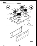 COOKTOP AND DRAWER PARTS Diagram and Parts List for MEF300PBWA  Frigidaire Range