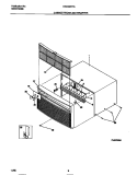 CABINET FRONT AND WRAPPER Diagram and Parts List for FAC053T7A2  Frigidaire Air Conditioner