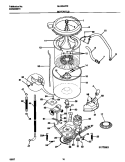 MOTOR / TUB Diagram and Parts List for MLXG42REW2  Frigidaire Washer Dryer Combo