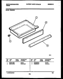 DRAWER PARTS Diagram and Parts List for KS540NKW3  Frigidaire Range