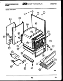 BODY PARTS Diagram and Parts List for KF201KDW4  Frigidaire Range