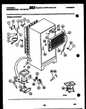 SYSTEM AND AUTOMATIC DEFROST PARTS Diagram and Parts List for GTN140WG3  Frigidaire Refrigerator