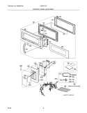 CONTROL PANEL/DOOR/MISC Diagram and Parts List for CGMV173KWA  Frigidaire Microwave