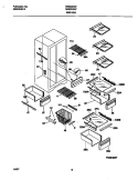 SHELVES Diagram and Parts List for MRS24WIFW0  Frigidaire Refrigerator