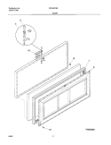 DOOR Diagram and Parts List for CF051  Frigidaire Freezer
