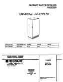 COVER Diagram and Parts List for MFU14D2FW1  Frigidaire Freezer