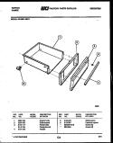 DRAWER PARTS Diagram and Parts List for 30-3981-23-01  Tappan Range