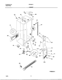 CABINET Diagram and Parts List for FRS23ZTJW2  Frigidaire Refrigerator