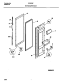REFRIGERATOR DOOR Diagram and Parts List for FRS22ZNFW0  Frigidaire Refrigerator