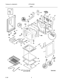 BODY Diagram and Parts List for CFEF366EMB  Frigidaire Range