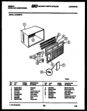 CABINET PARTS Diagram and Parts List for AK18E5RYA  Gibson Air Conditioner