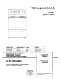 COVER Diagram and Parts List for FEF357ASB  Frigidaire Range